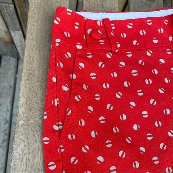 Banana Republic shorts size 0 coral tan button - Picture 3 of 6